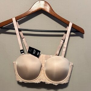 Torrid Cream Lace Strapless Bra